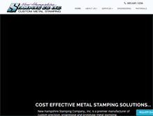 Tablet Screenshot of nhstamping.com